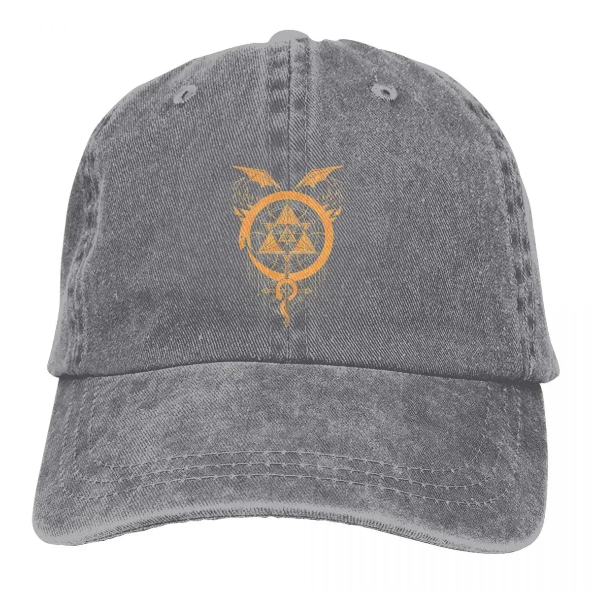 Fullmetal Alchemist Anime Multicolor Hat Peaked Men Women's Gilded Snakes Of Alchemy Baseball Caps