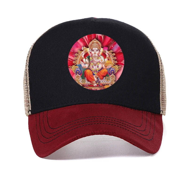 Ganesha Fashion Casual hat Hindu God of Wisdom Baseball Cap