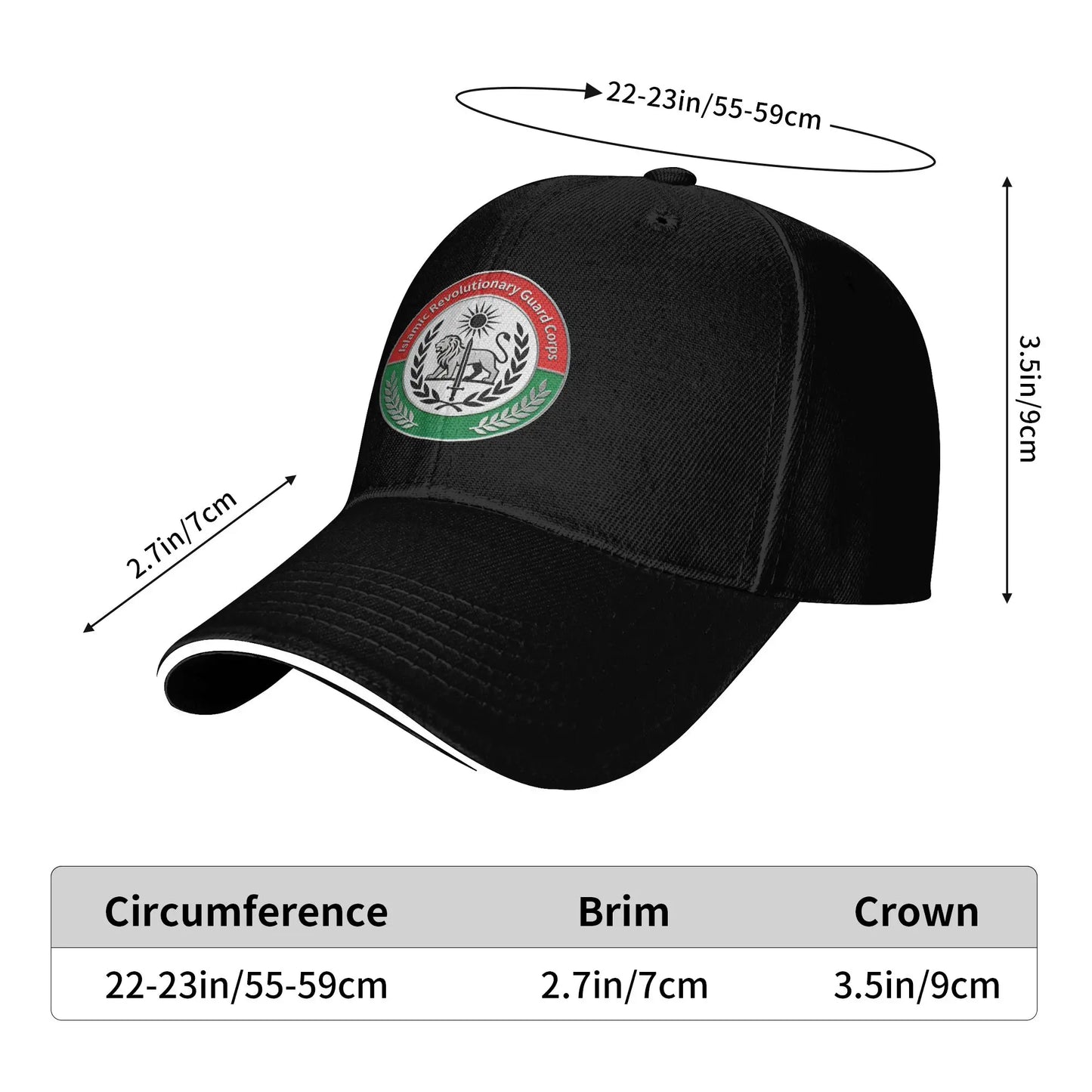 Iran Islamic Revolutionary Guard Corps Logo Baseball Cap