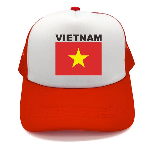Vietnam Trucker Cap Summer Men Cool Country Flag Hat Baseball Cap