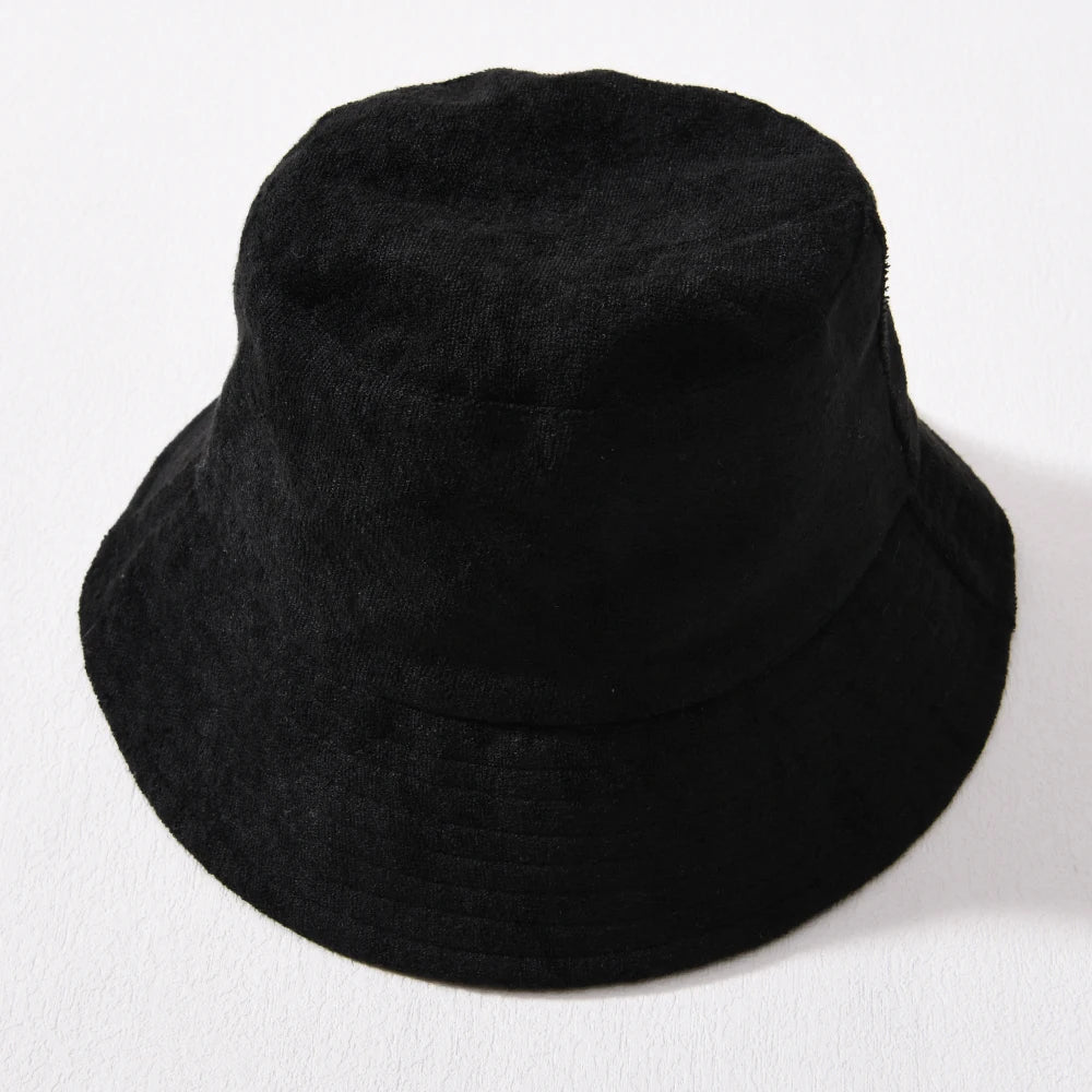 Simple Terry Cloth Towel Bucket Hat