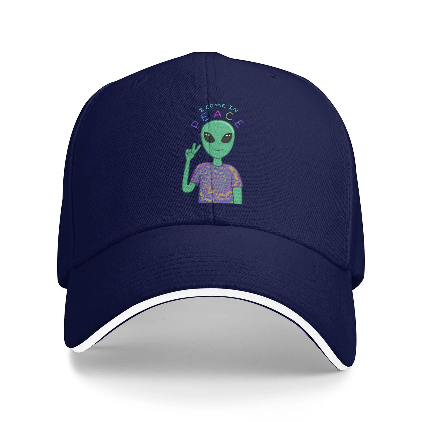 UFO We Come In Space Alien Baseball Cap