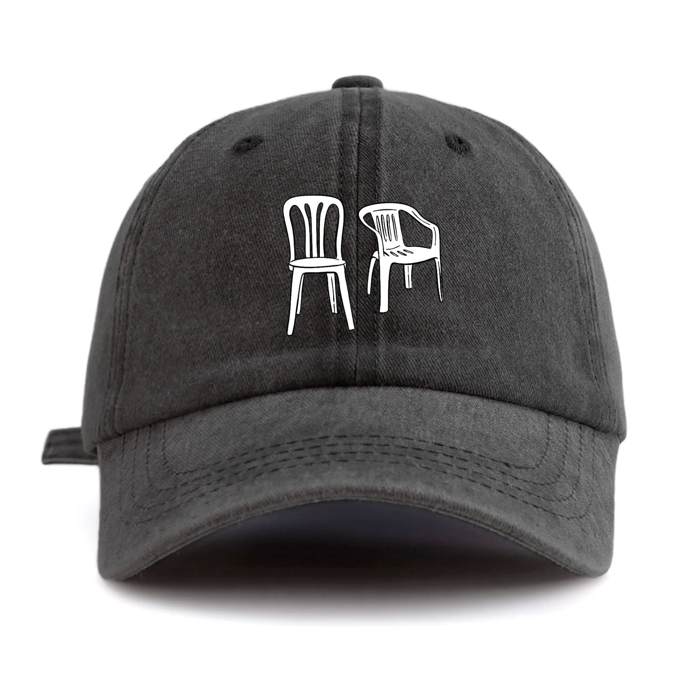 Chair Print Washed Baseball Cap