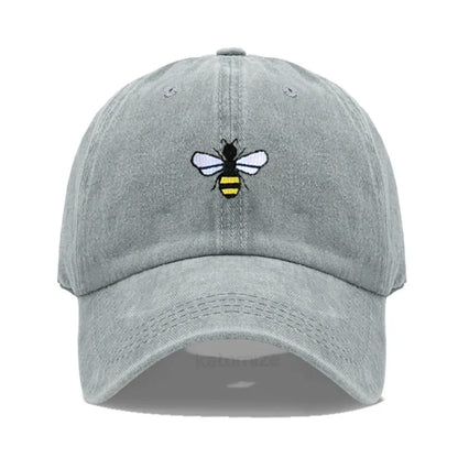 Honeybee Embroidered Baseball Cap For Women Men