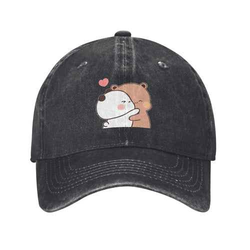 Washed Baseball Cap Kawaii Bubu Dudu Couple Pandas
