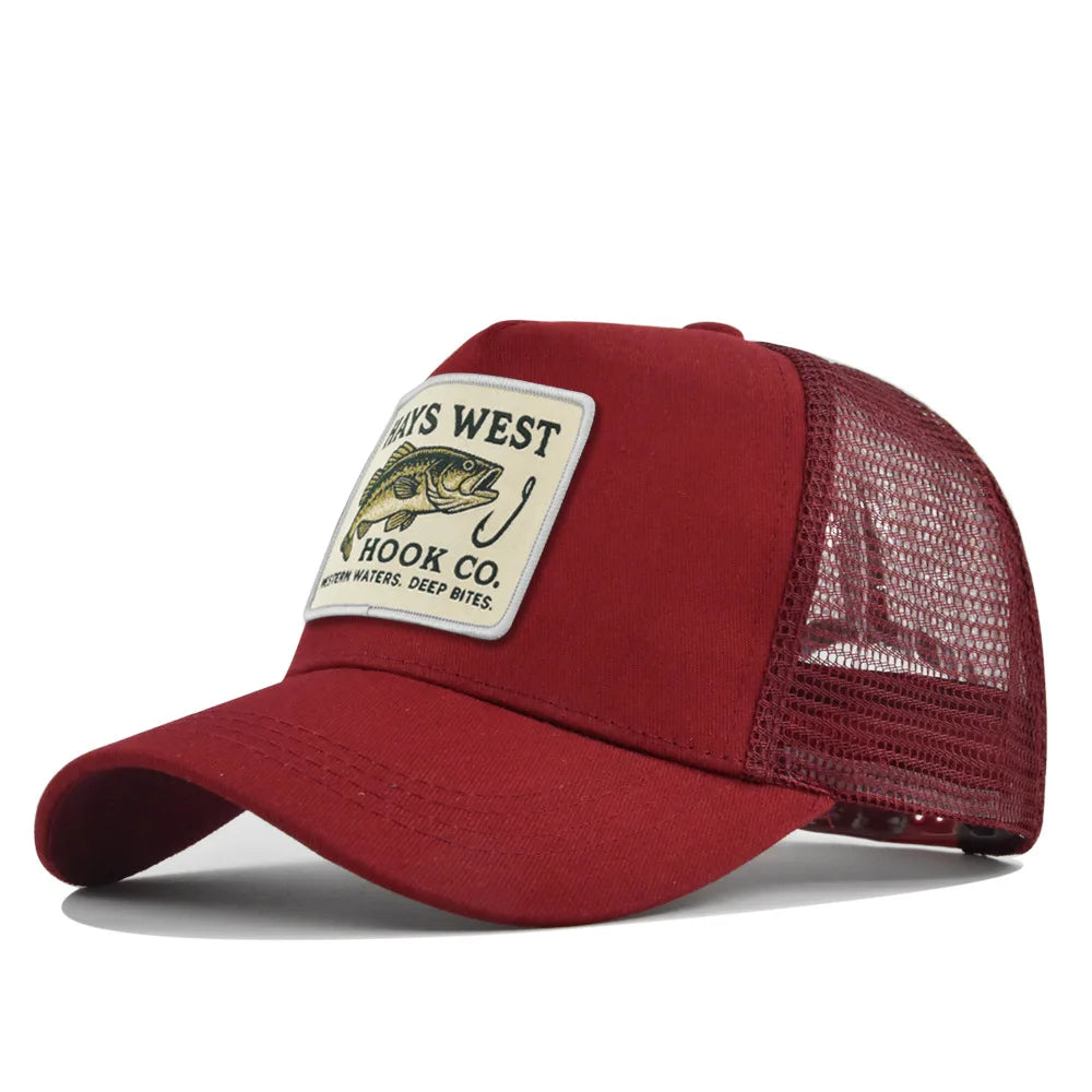 High Quality Fishing Embroidery Baseball Cap