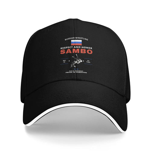 Summer Sambo Dagestan Wrestling Russian Flag Baseball Cap
