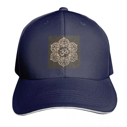 Om Yoga Lotus Flower Buddhist Lotus Meditation Cap Casual Baseball Caps