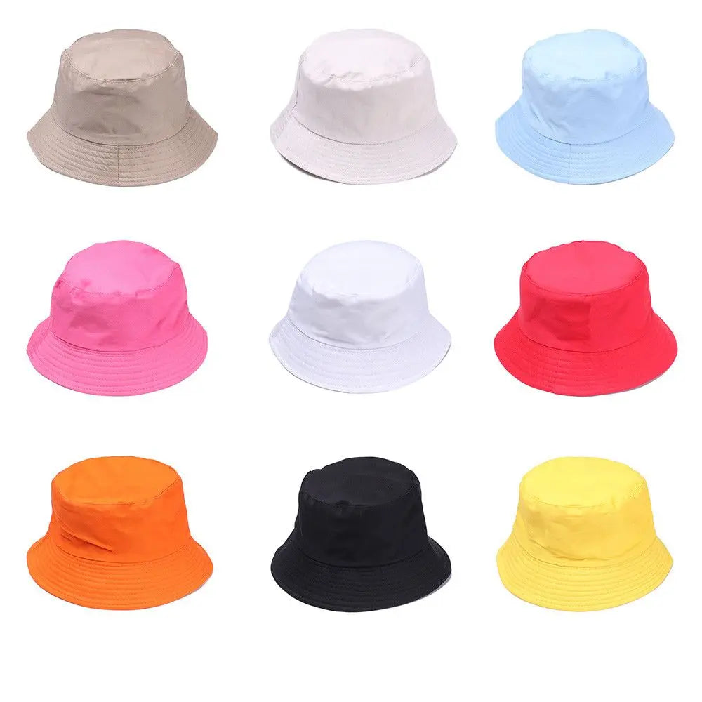 Women Men Bucket Hat Anti-UV Beach Sun Hat Summer Sunscreen Panama Hat