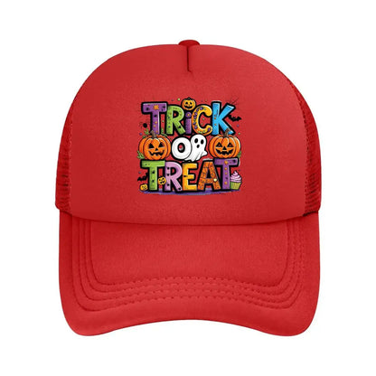 Trick Or Treat Halloween Graphic 2026 Mesh Baseball Cap