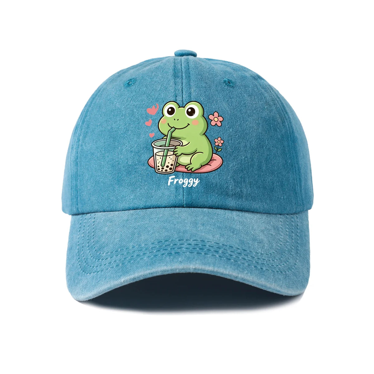 Cute Froggy Character Graphic Baseball Cap