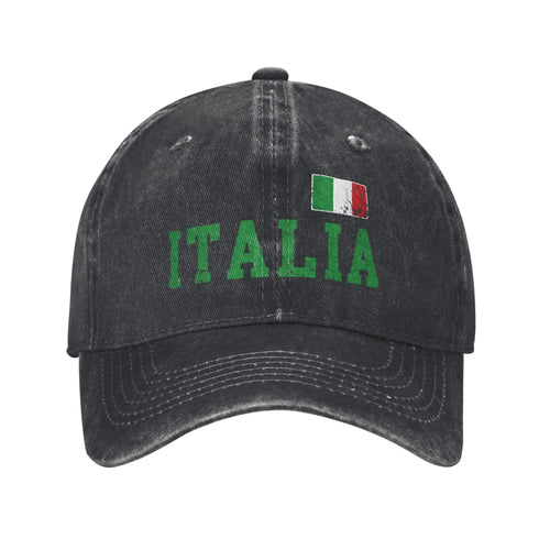 Washed Baseball Cap Italia Italian Flag Italy Family Italiano Summer Baseball Caps