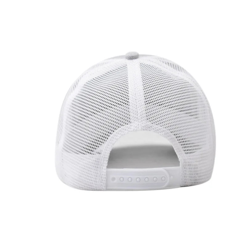 Baseball Cap Adult Net Cap Shallow Curved Eaves Hat Unisex Hip Hop Fitted Cap