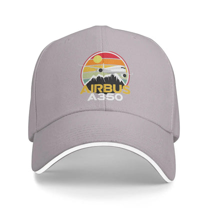 Airbus A350 Sunset Pilot Casual Baseball Cap