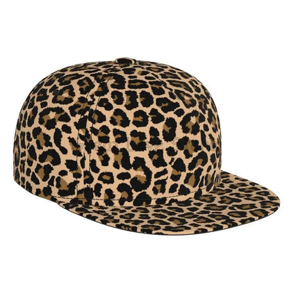 Leopard Print Snapback Cap Men Women