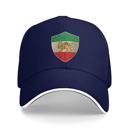Persia Flag Shield Iran Hunting Camping Baseball Caps
