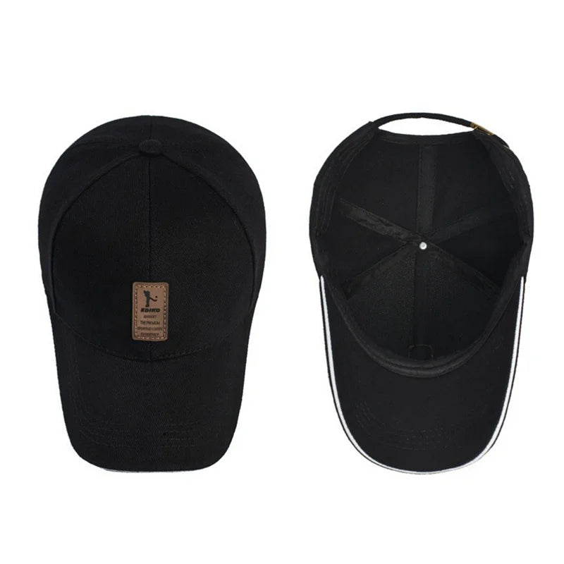 Fashion Leather Label Baseball Cap