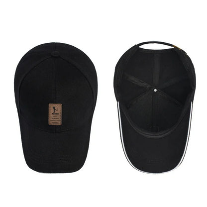 Fashion Leather Label Baseball Cap
