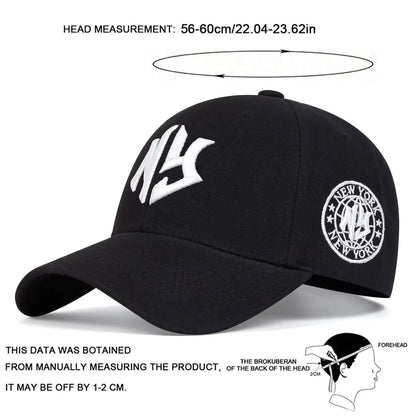Unisex NG Letter Embroidery Baseball Caps Spring Autumn