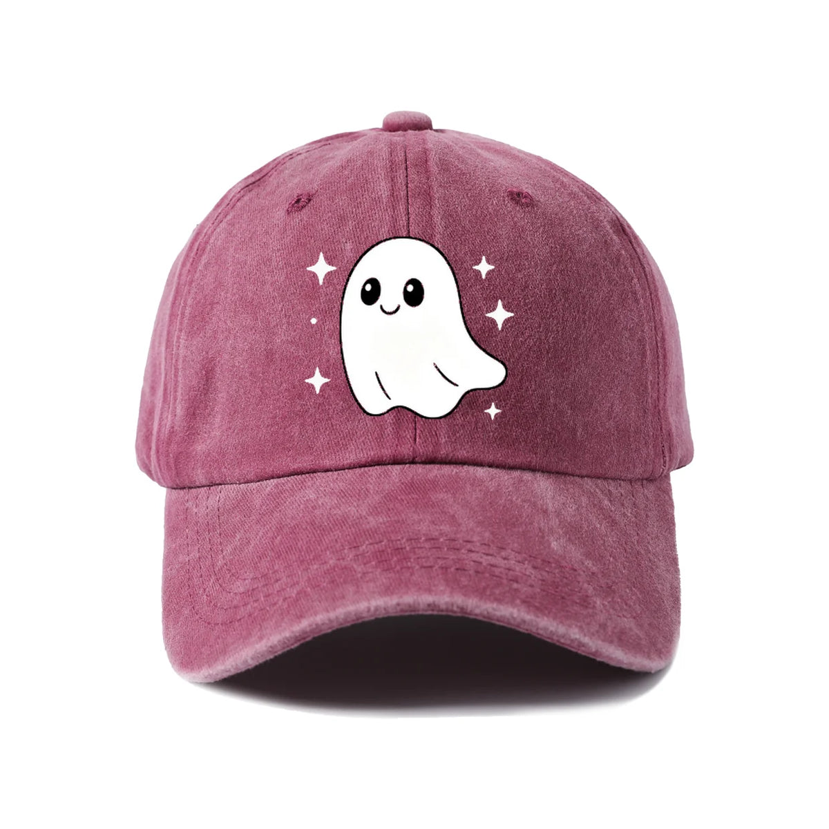 Cute Smiling Ghost Graphic Baseball Cap
