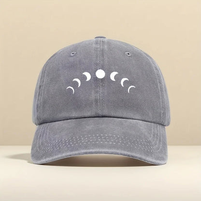 Moon Phase Design Classic Retro Trucker Hats Unisex Adjustable Baseball Cap
