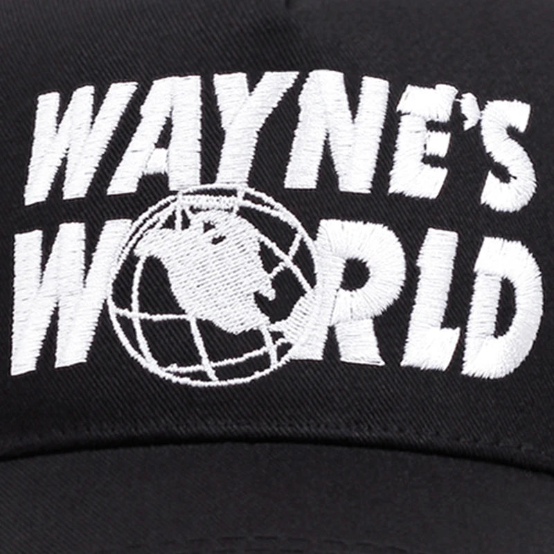 Wayne's World Letter Embroidery Baseball Caps
