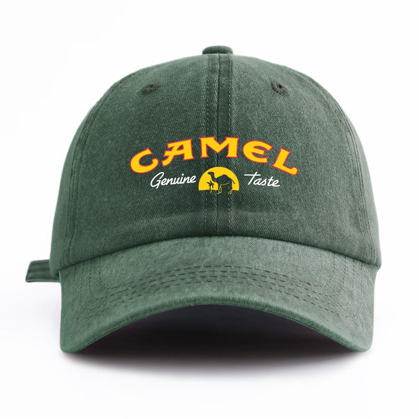 CAMEL Print Washed Baseball Cap For Adults