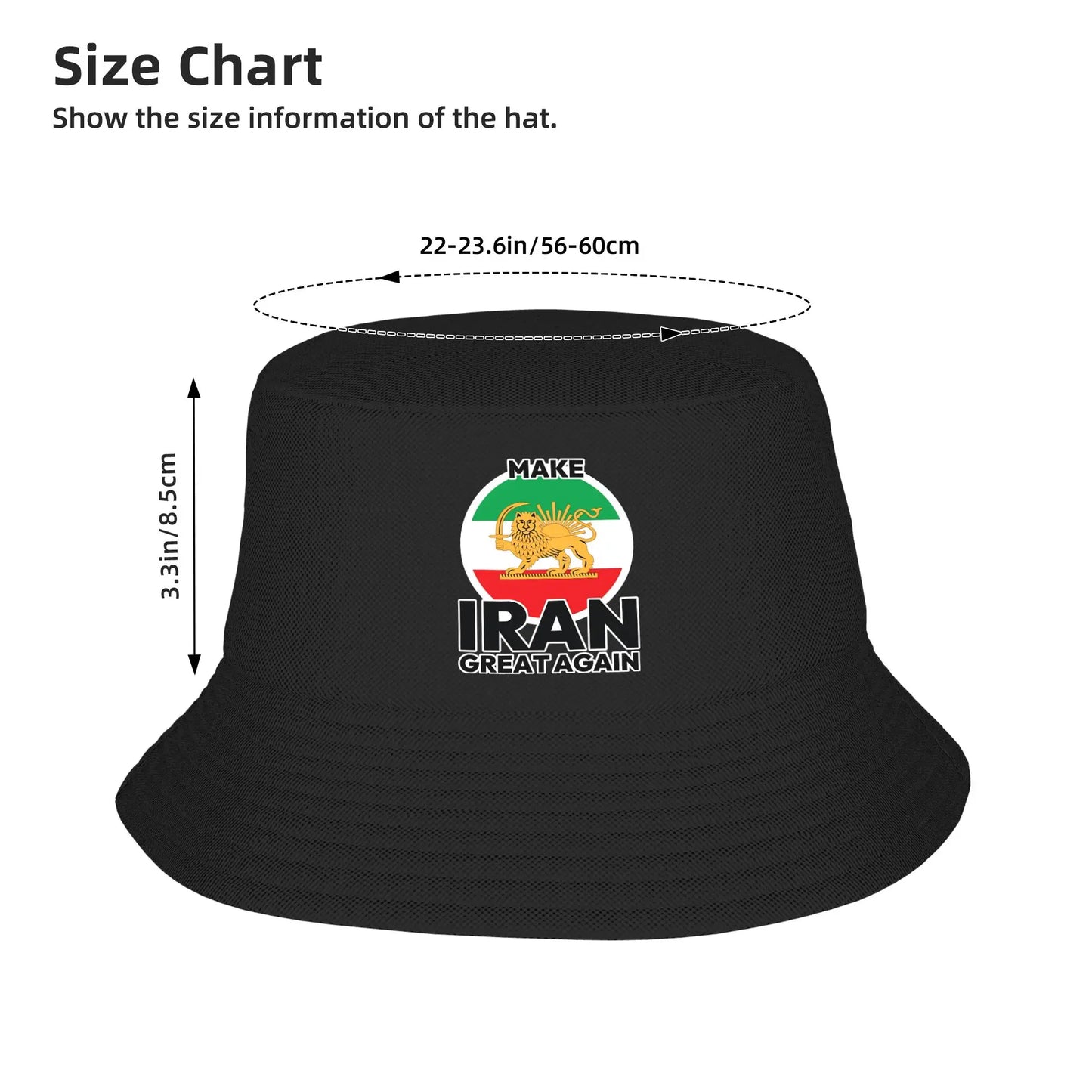 Make Iran Great Again Lion Bucket Hat