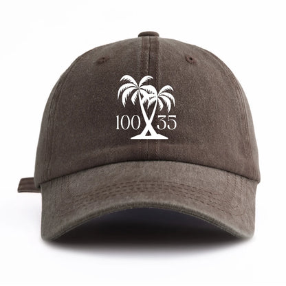 10035 Print Washed Baseball Cap For Adults