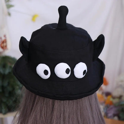 Funny Foldable Three Eyes Bucket Hats