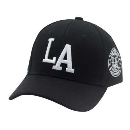 Unisex LA Letter Embroidery Baseball Caps For Men Women