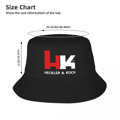 Summer Travel Headwear Heckler Koch HK Accessories Bucket Hat