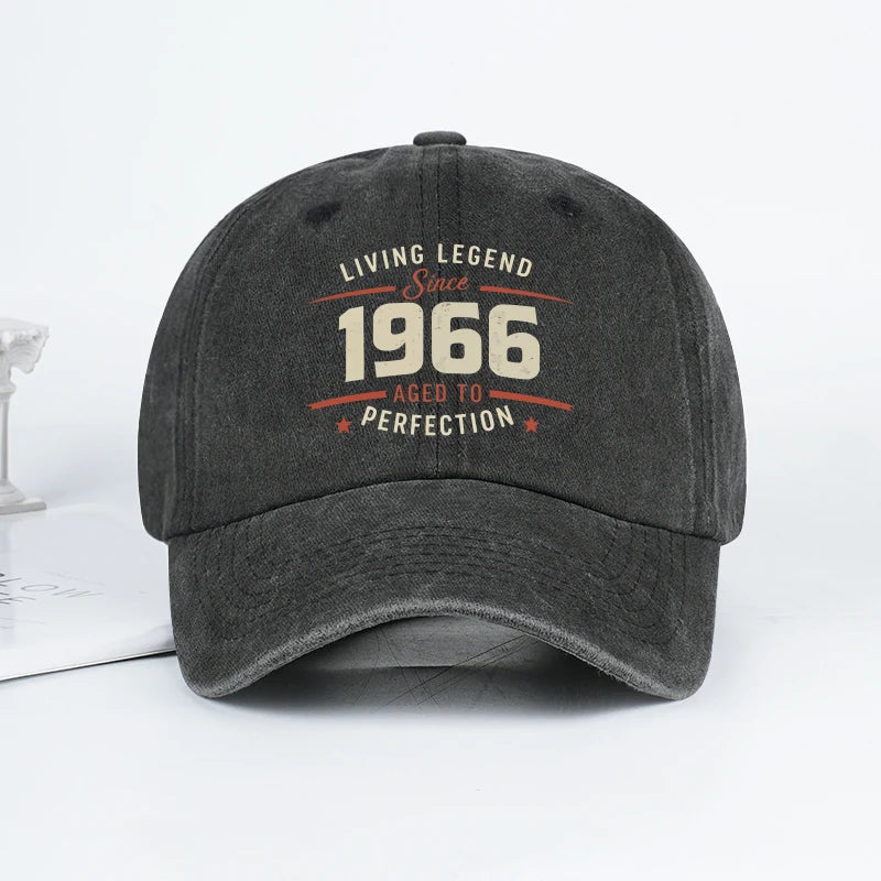 "Living Legend Since 1966" Washed Baseball Cap