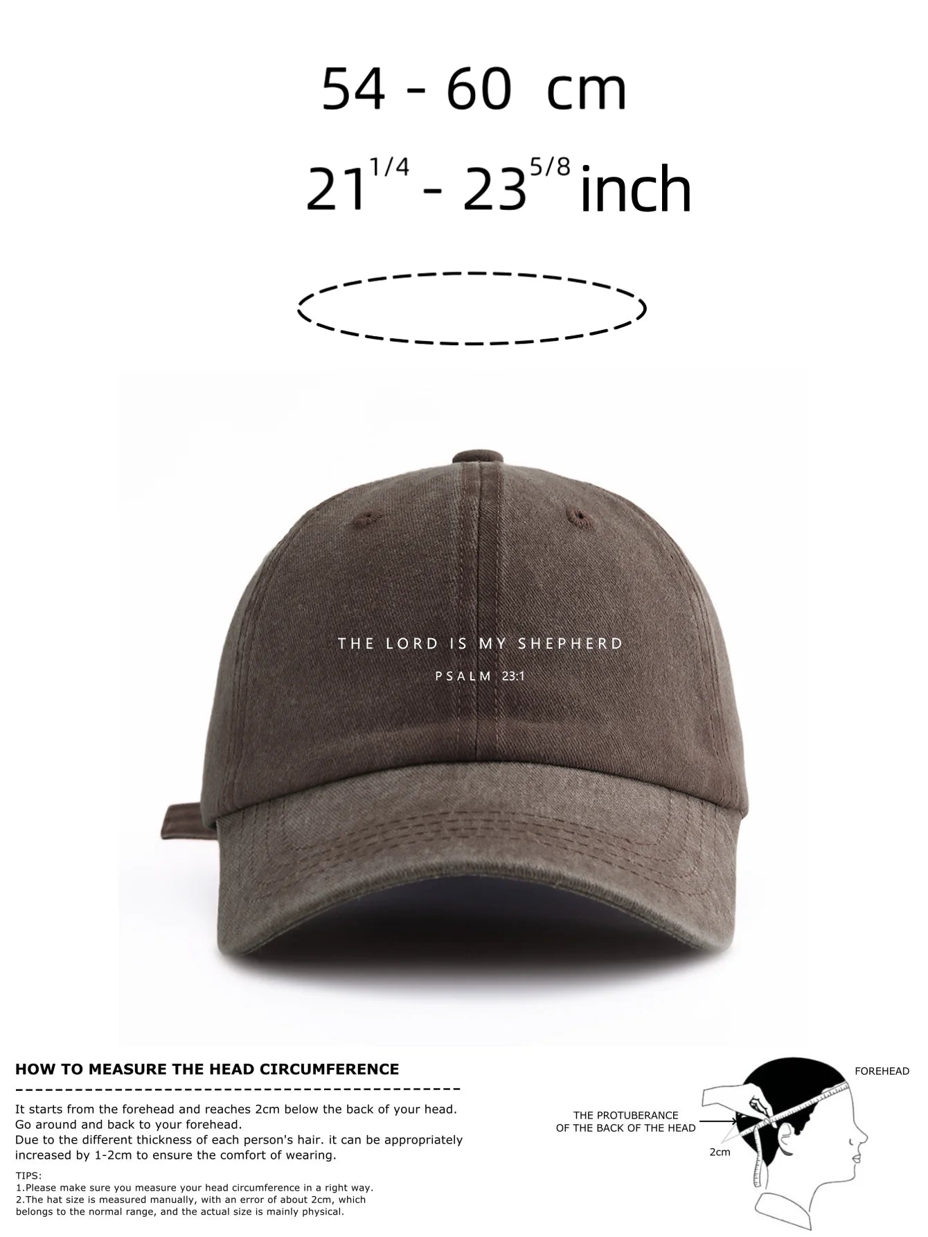 MY SHEPHERDT Print Washed Baseball Cap For Adults