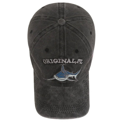 Shark Graphic And American Flag Embroidery Men Women
