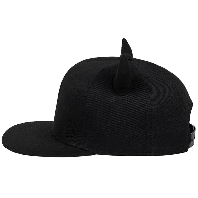 New Unisex Horns Snapback Hip-Hop Hats Spring And Autumn Baseball Caps