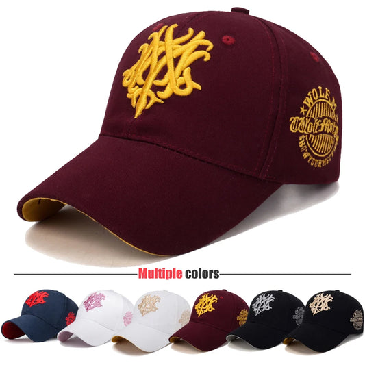 New Fashion Chrysanthemum Embroidery Cotton Baseball Cap