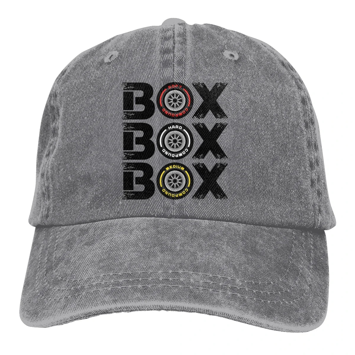 Box Box Box F1 Tyre Compound V2 Baseball Cap Men