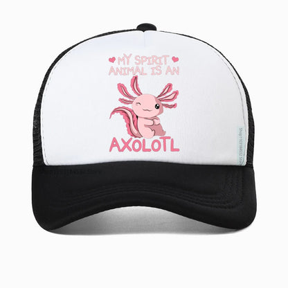 Korean My Spirit Animal Is An Axolotl Funny Baseball Cap