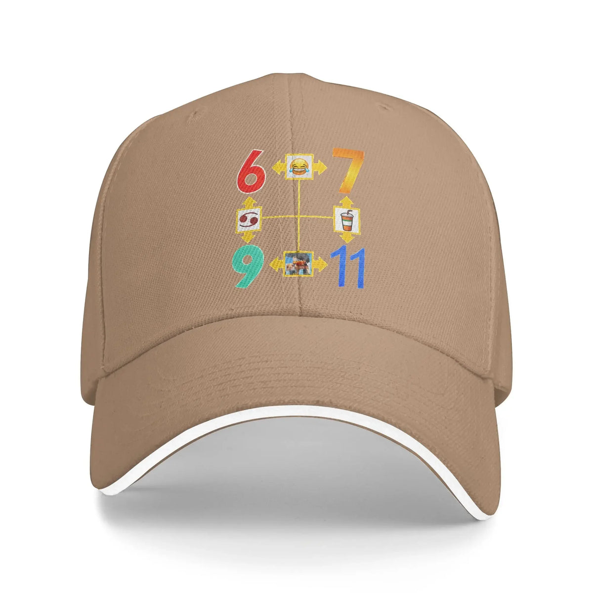 6 7 9 11 Meme Diagram Baseball Cap