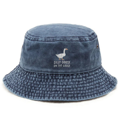 Silly Goose Washed Cotton Bucket Hat For Men Women