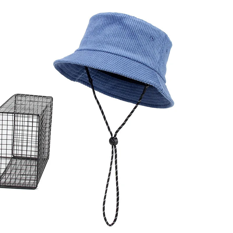 Dad Winter Hat Lady Outdoors Corduroy Bucket Hats Men