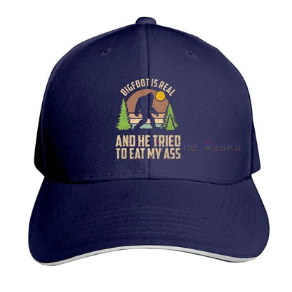 Bigfoot Is Real and He Tried to Eat My Ass Baseball Cap