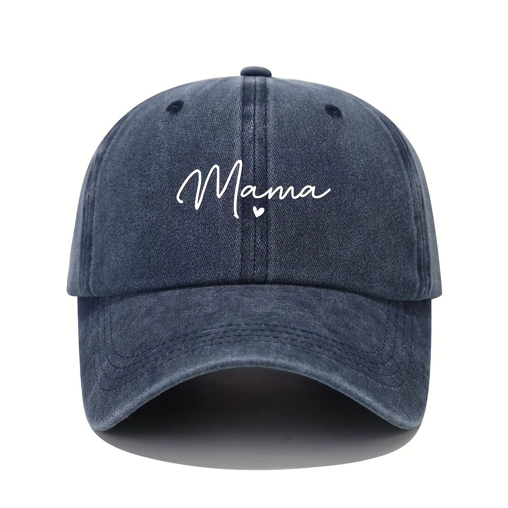 Mom Loves Patterned Printed Baseball Caps
