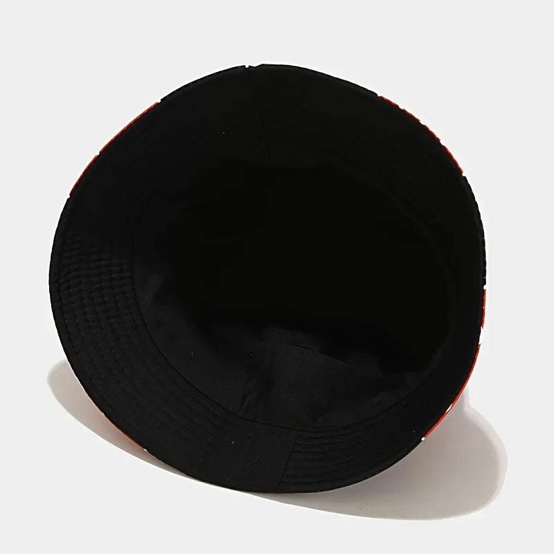 Japanese Anime Cartoon Red Cloud mbroidery Bucket Hat