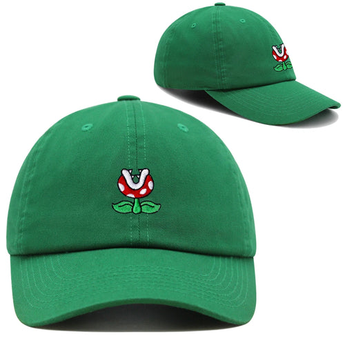 Piranha Plant Dad Hat Embroidered Cartoon Cute Mushroom Baseball Cap