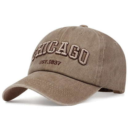New Letter CHICAGO Baseball Cap Men Women