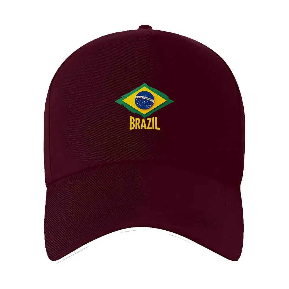 Brazil Flag Design Baseball Cap