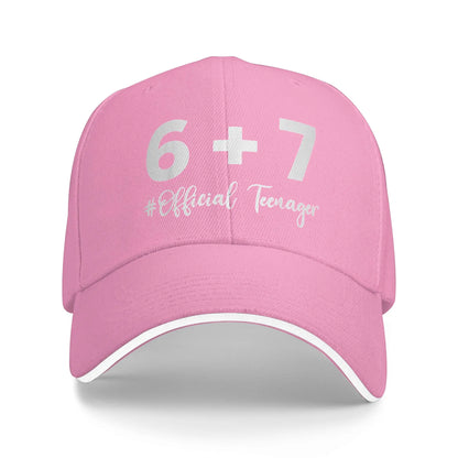 Summer Funny 13th Birthday Teenager 13 Year Old Baseball Cap
