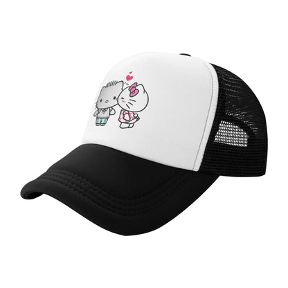 Unisex Hello Kitty Zodiac Virgo Baseball Cap Hip-Hop Mesh Baseball Cap